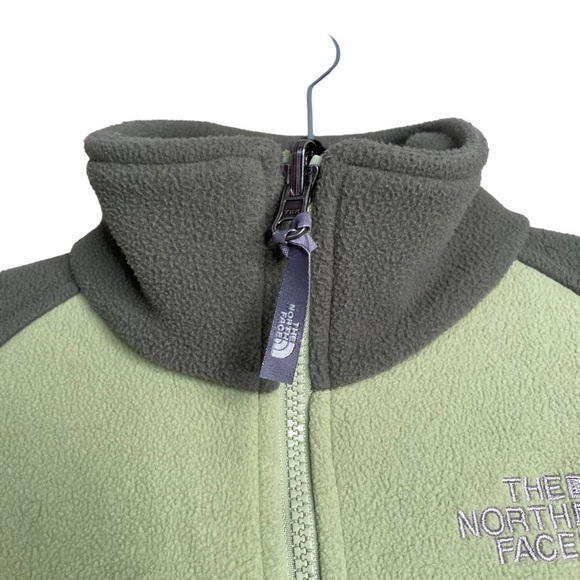 The North Face Fleece Two-Toned Green Full Zip Jacket Women's Size Small Regular - Picture 8 of 12
